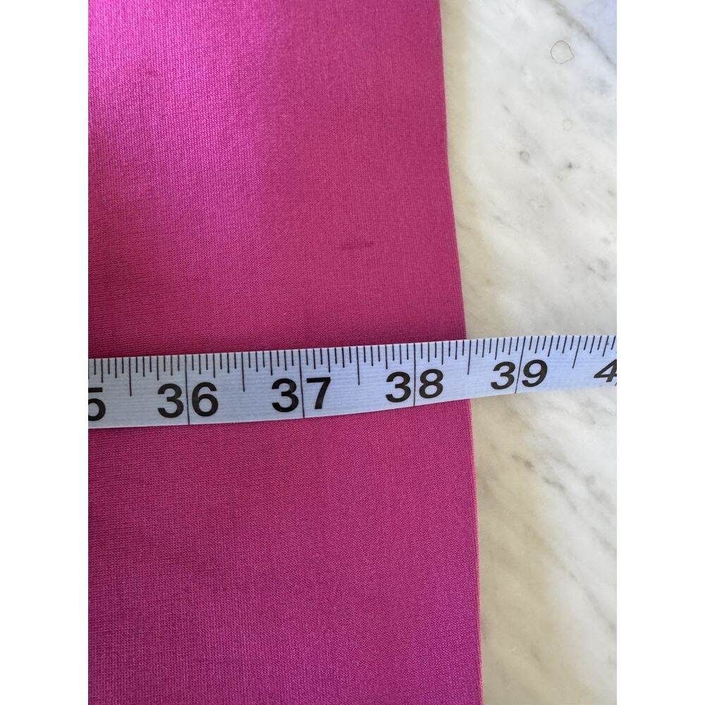 Trina Turk Fuchsia Trench Coat Size 12 Double Breasted Designer Statement - Picture 13 of 14